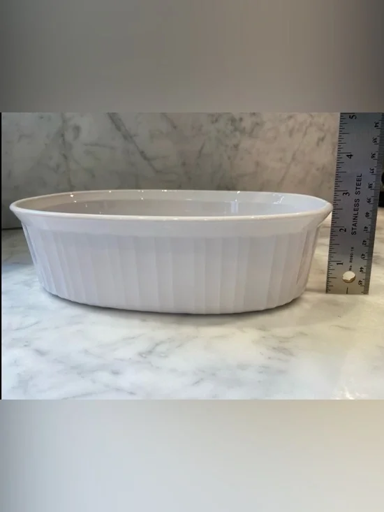 White Ceramic Oval Baking Dish - Home Accents - Picture 4 of 5